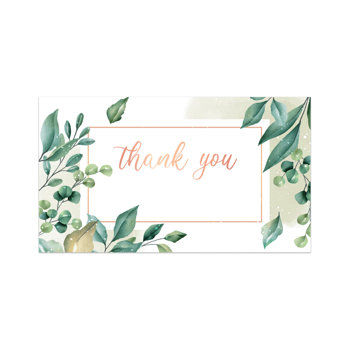 Premium Thank You Business Card - Small 3.5&quot; x 2&quot; Card - Sturdy 14PT Stock - 100 Cards