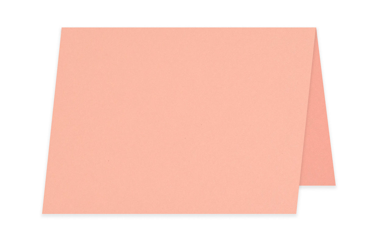 Blank A2 Folded Discount Card Stock - Pink