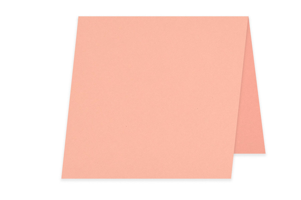 Blank 3x3 Folded Discount Card Stock - Pink