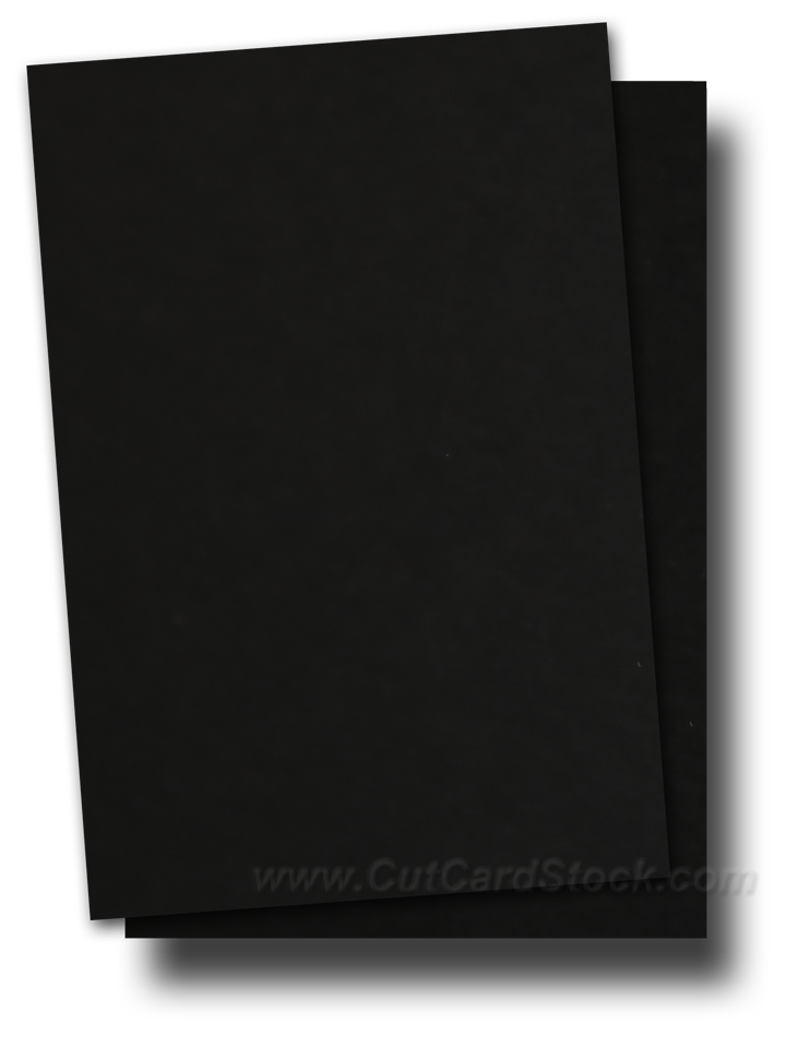 Heavyweight Black Double Thick Card Stock for sturdy black paper needs -  CutCardStock