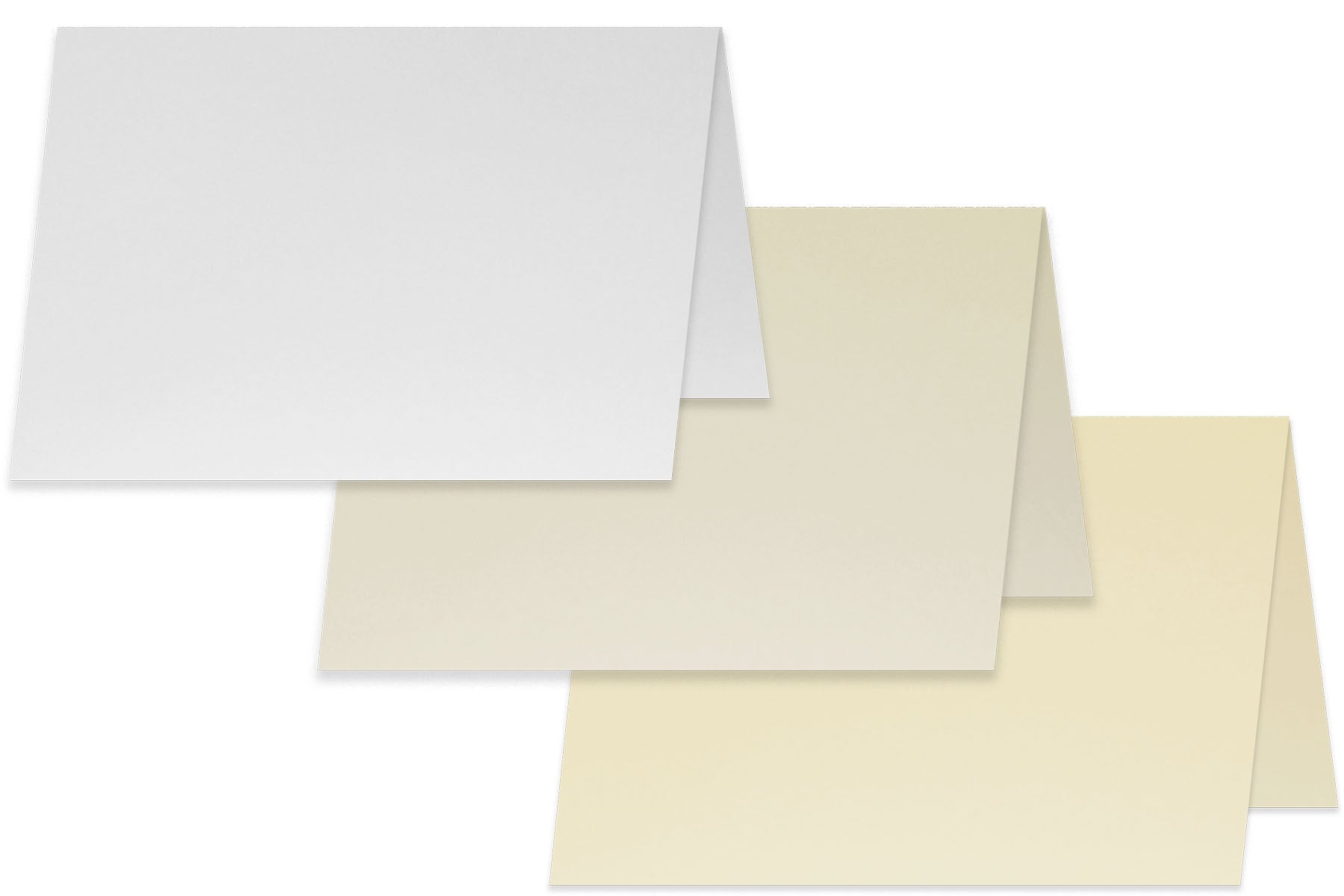 321Done Blank Tan Folding Index Cards (Pack Of 50) - Heavy 14 Pt Cardstock, Made In USA, Folds To 4x6, Great For Notes, Art, & Crafts