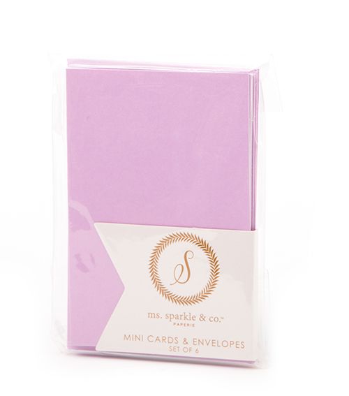 Lilac  Mini Cards and Envelopes