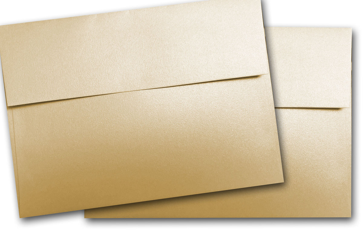 Curious metallic Champagne A7 discount envelopes fro 5x7 invitations
