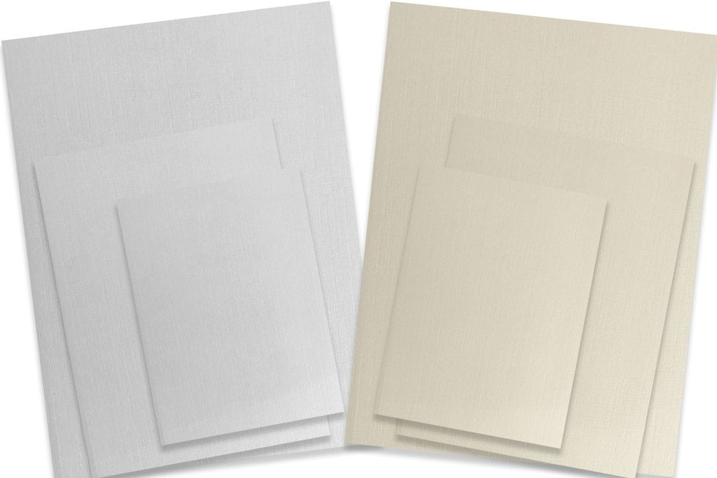 Classic Linen 5x7 inch discount card stock for DIY Invitations -  CutCardStock