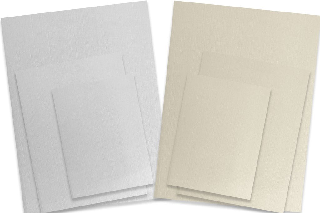 Classic Linen 5x7 inch discount card stock for DIY Invitations