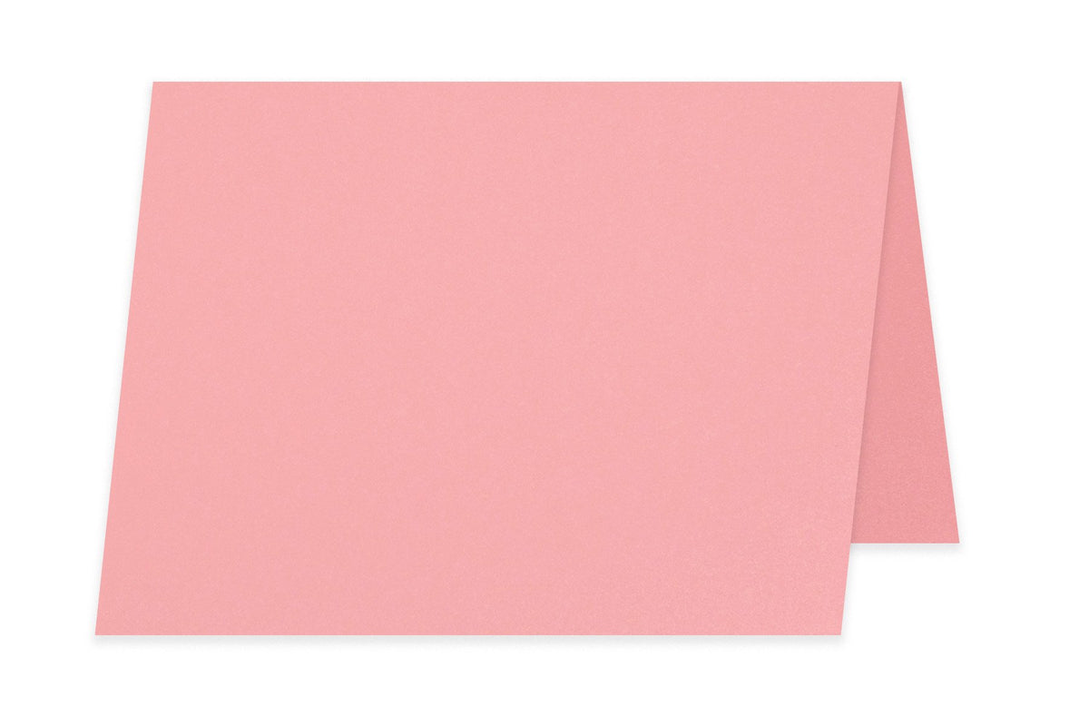 Blank 4x6 Folded Discount Card Stock - Pink