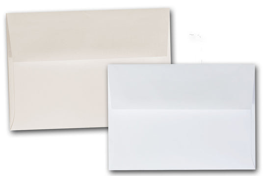Bulk WHITE or NATURAL A-8 Envelopes - 1000 envelopes