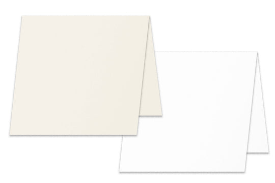 Premium Cougar 5x5 FOLDED Discount Card Stock - Blank 5 inch square Invitations