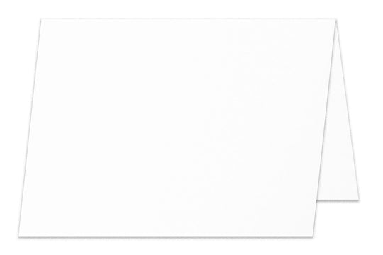 BULK Blank Cougar WHITE 5x5 Folded Discount Card Stock