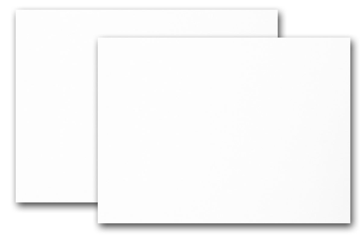 Blank White square discount invitations