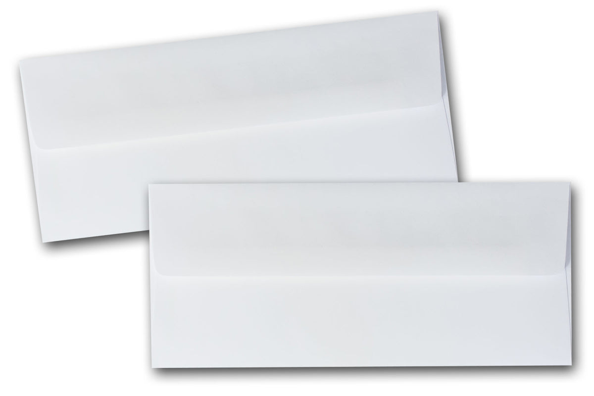 White  No 10 Square flap envelopes