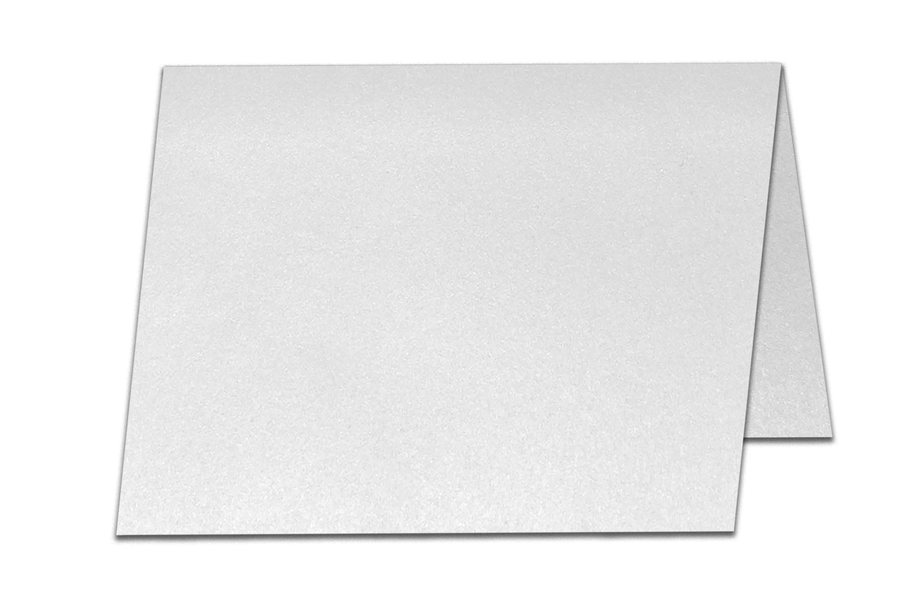 Blank Shimmer A6 Folded Discount Card Stock for DIY Cards - CutCardStock