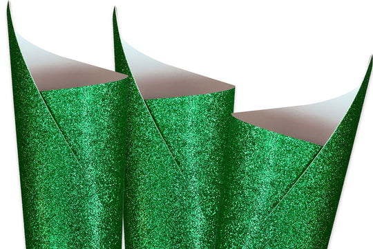 DCS Green GLITTER Heavyweight 12x12 Discount Card Stock