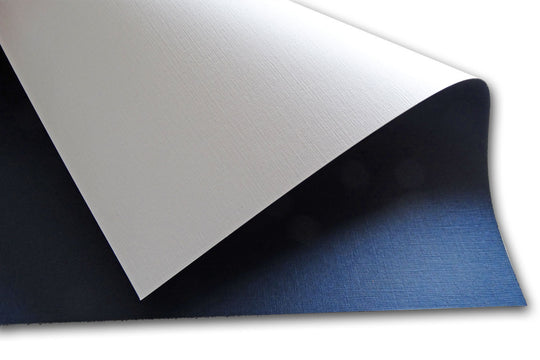 Classic Linen Duplex Patriot Blue and White 120 lb card stock