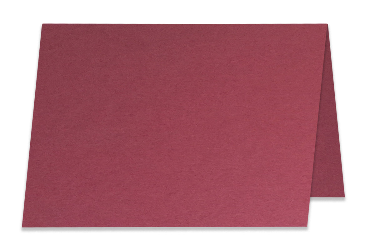Blank A2 Folded Dark Red Discount Card Stock 