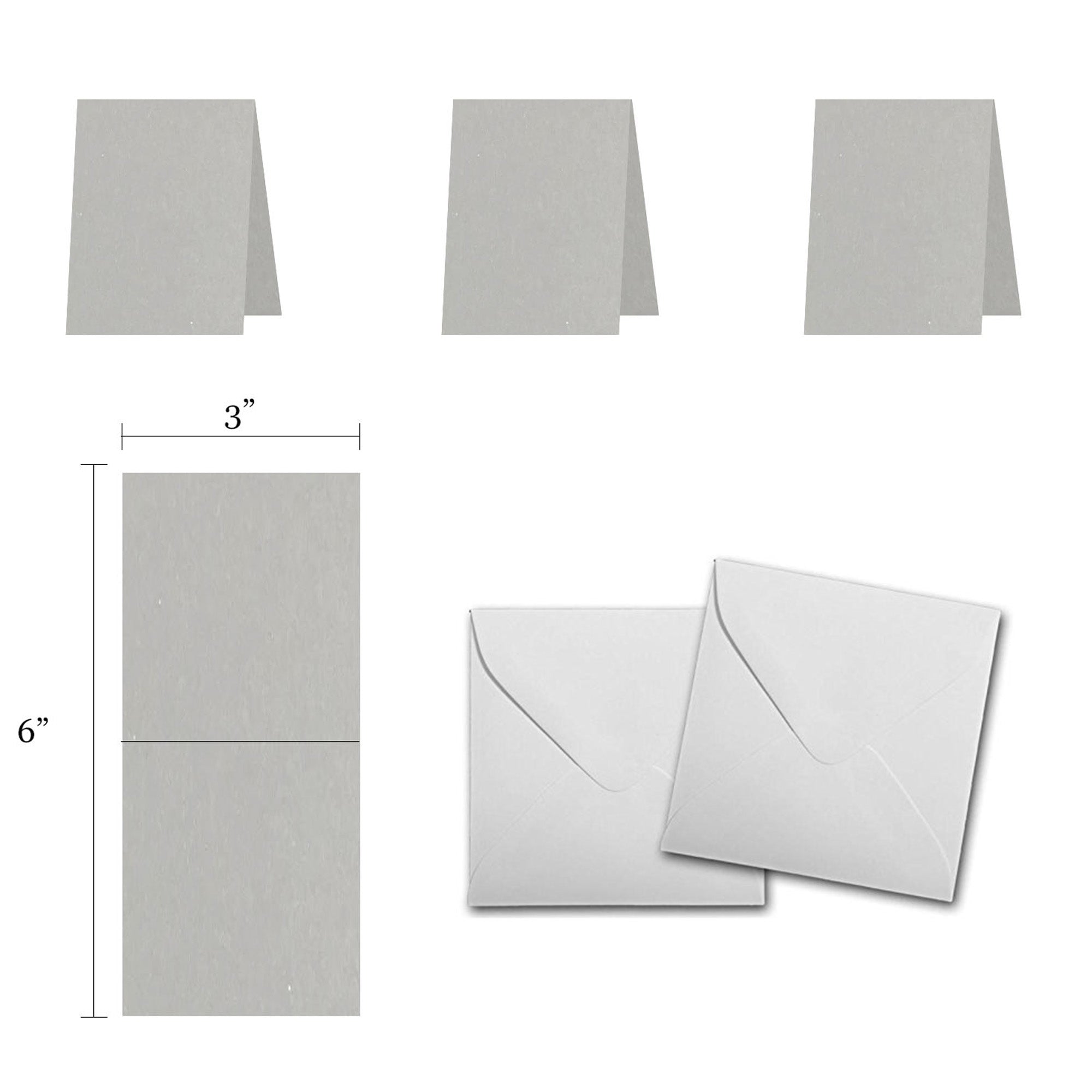 50 Pack Blank White Cards with Envelopes 4x6 Inch Folded Greeting