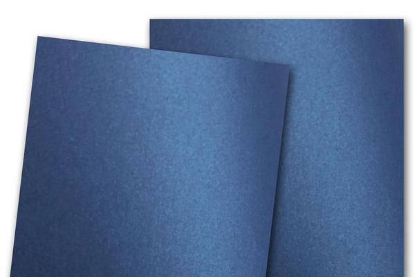 COLORMATES Smooth & Silky Prussian Blue Card Stock - 12 x 12 in 90 lb Cover  Smooth 25 per Package