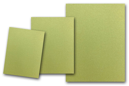 DCS Discount Card Stock: Canvas Textured Galax Olive Green Card Stock