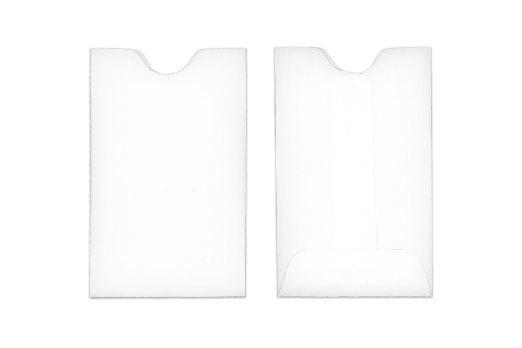 gift card paper sleeves Mini White Gift Card Sleeves