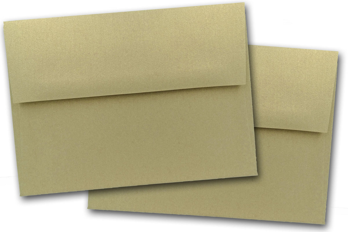 Shimmery Curious Metallic Gold RSVP A1  Envelopes 