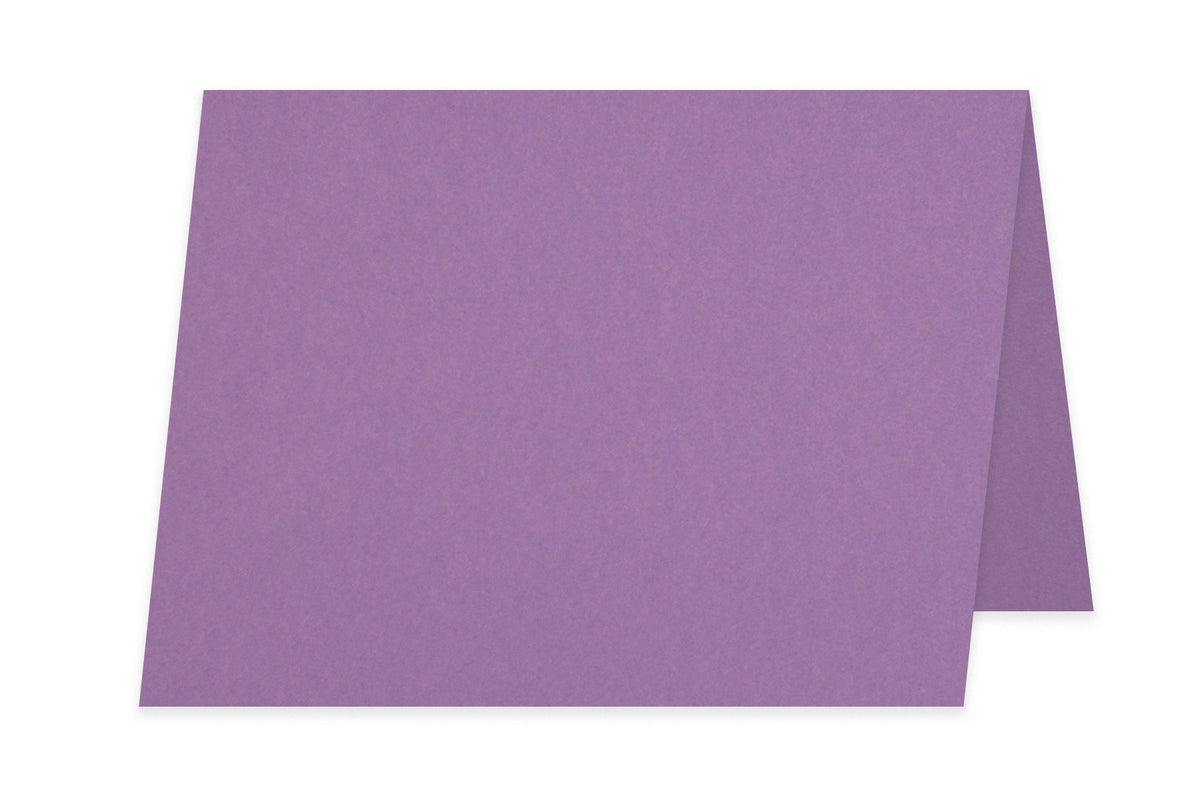 Blank A6 Folded Discount Card Stock - Purple
