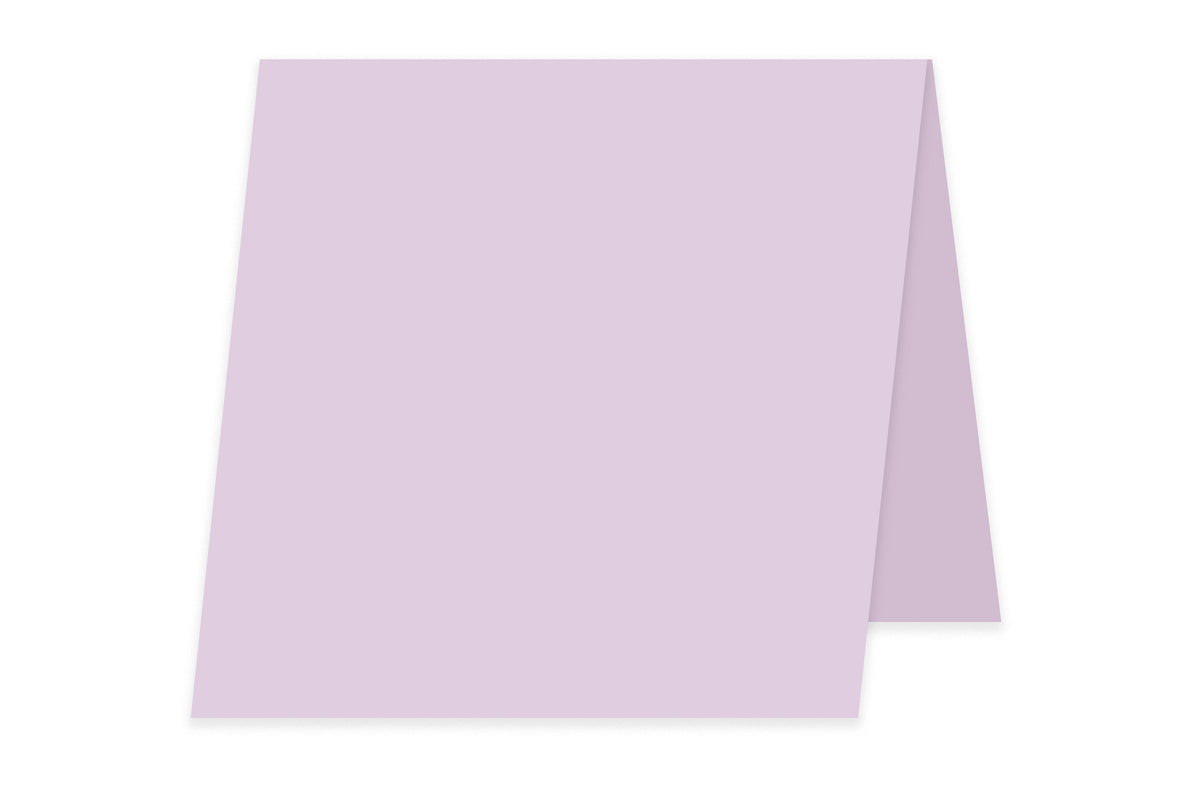 Blank 5x5 Folded Discount Card Stock - Lilac