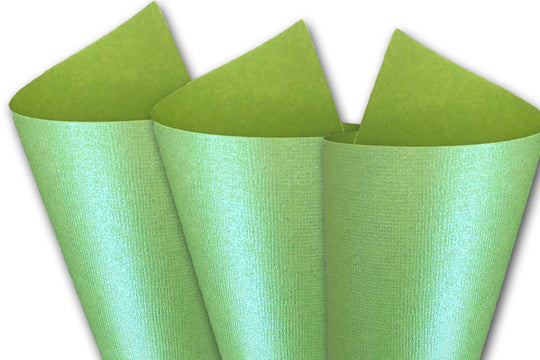 DCS Discount Card Stock: Textured Pearl Green Curry Card Stock