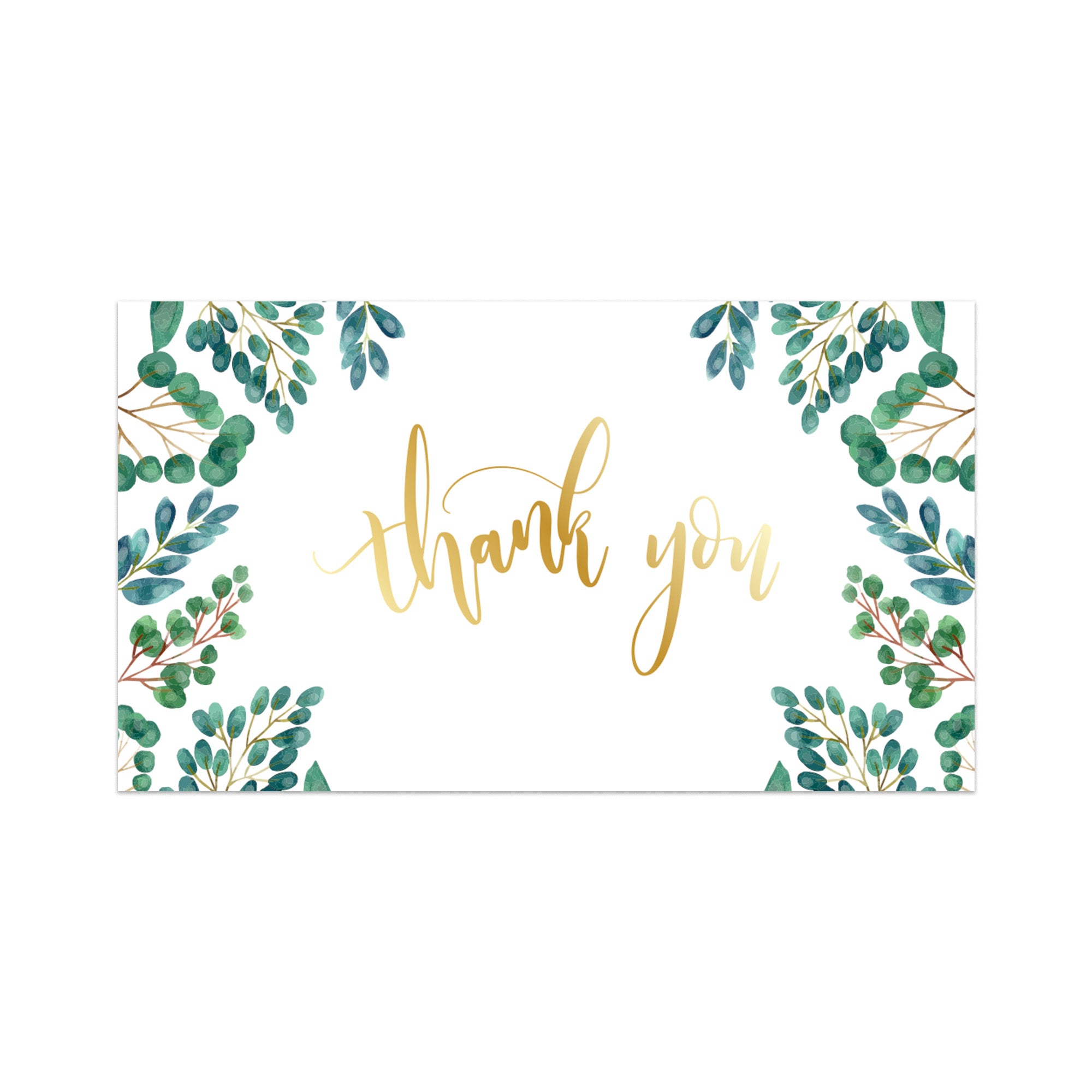 Thank You Note Card, Flowers Note Cards, 4X6 inches. Printable