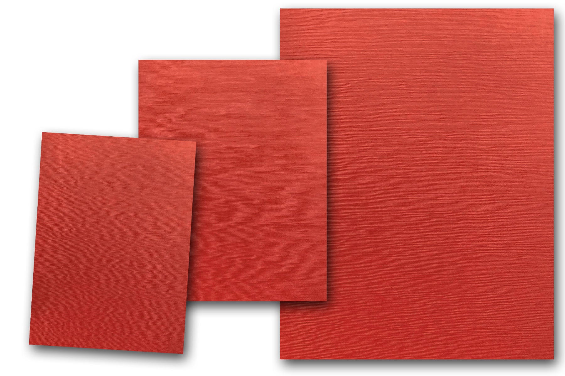 DCS Discount Card Stock: Canvas Textured Habanero Red Card Stock