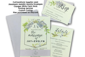 Basic Blue Discount Card Stock for DIY Invitations and die cutting