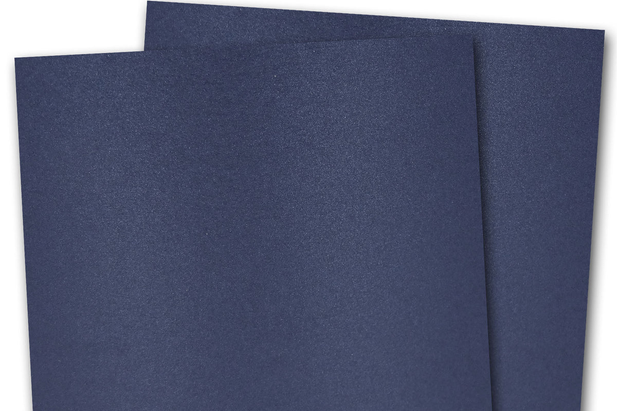 Shimmery Metallic Navy Paper for Card Making, Printing and Paper flowers
