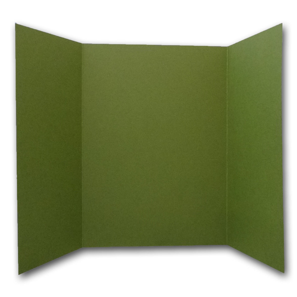 Deep Olive Green 5x7 Gate Fold Discount Card Stock for DIY Invitations