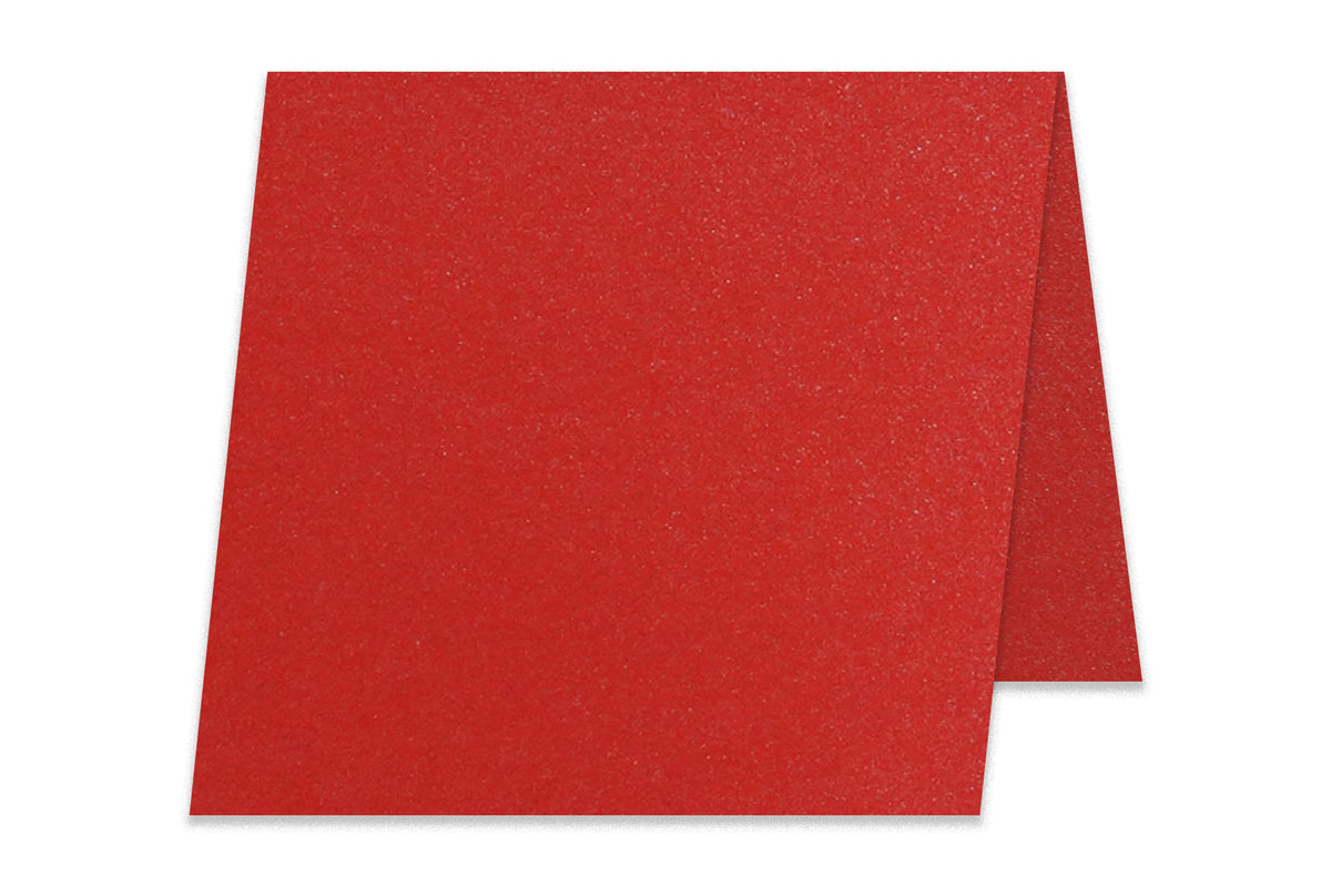 Stardream Metallic Red 3x3 Blank Folded mini cards