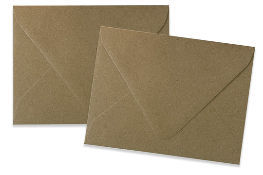 BROWN BAG Kraft A2 EURO Flap Envelopes