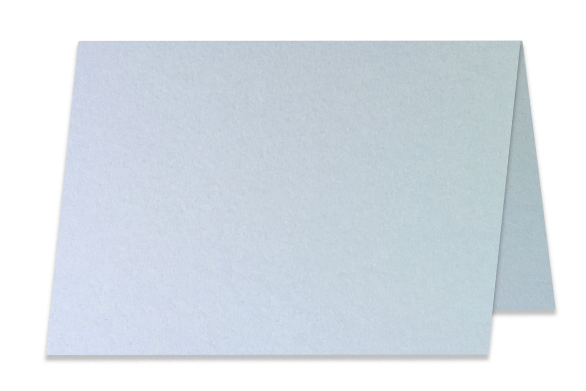 Blank A2 Folded Light Blue Discount Card Stock 