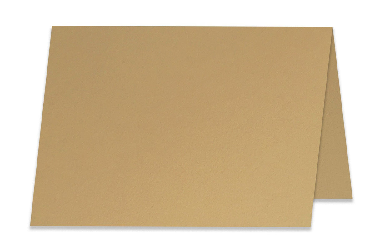 Blank 4x6 Folded Light Brown Discount Card Stock 