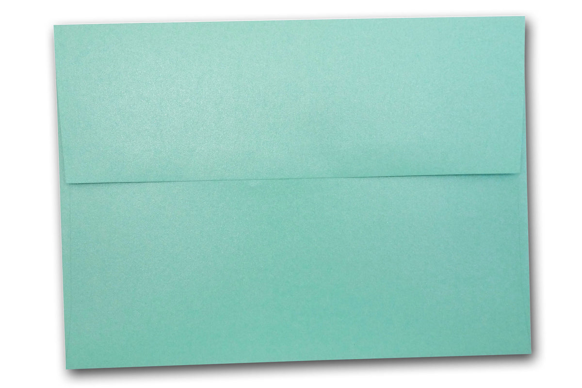 Shimmery Stardream Metallic Aqua 5x7 A7 Discount Envelopes