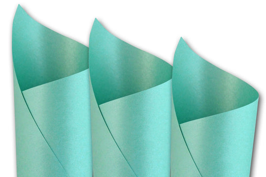 Stardream Metallic LAGOON (aqua)  105lb 8.5 x 11 Card Stock
