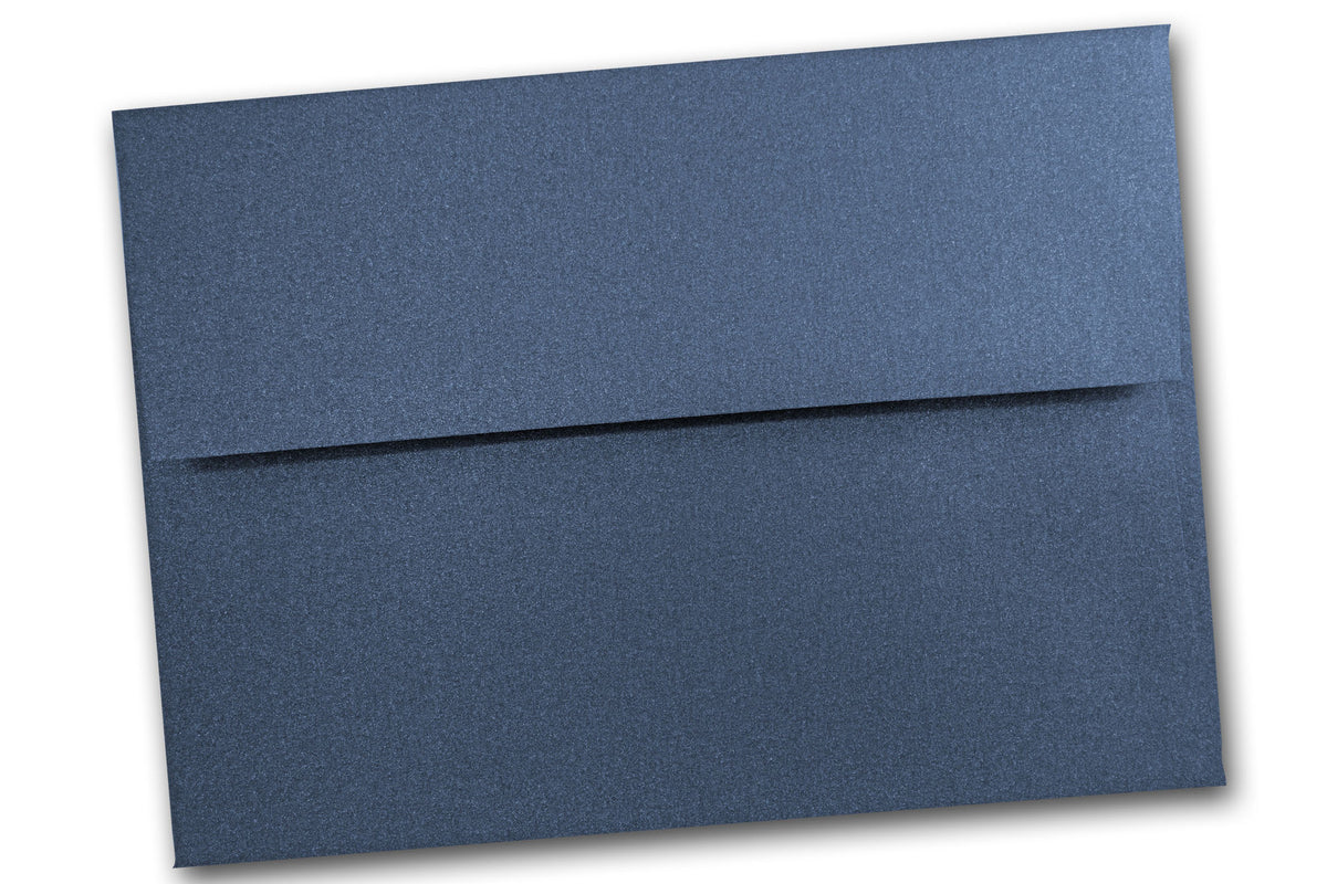 Shimmery Metallic Navy 5x7 Discount Envelopes