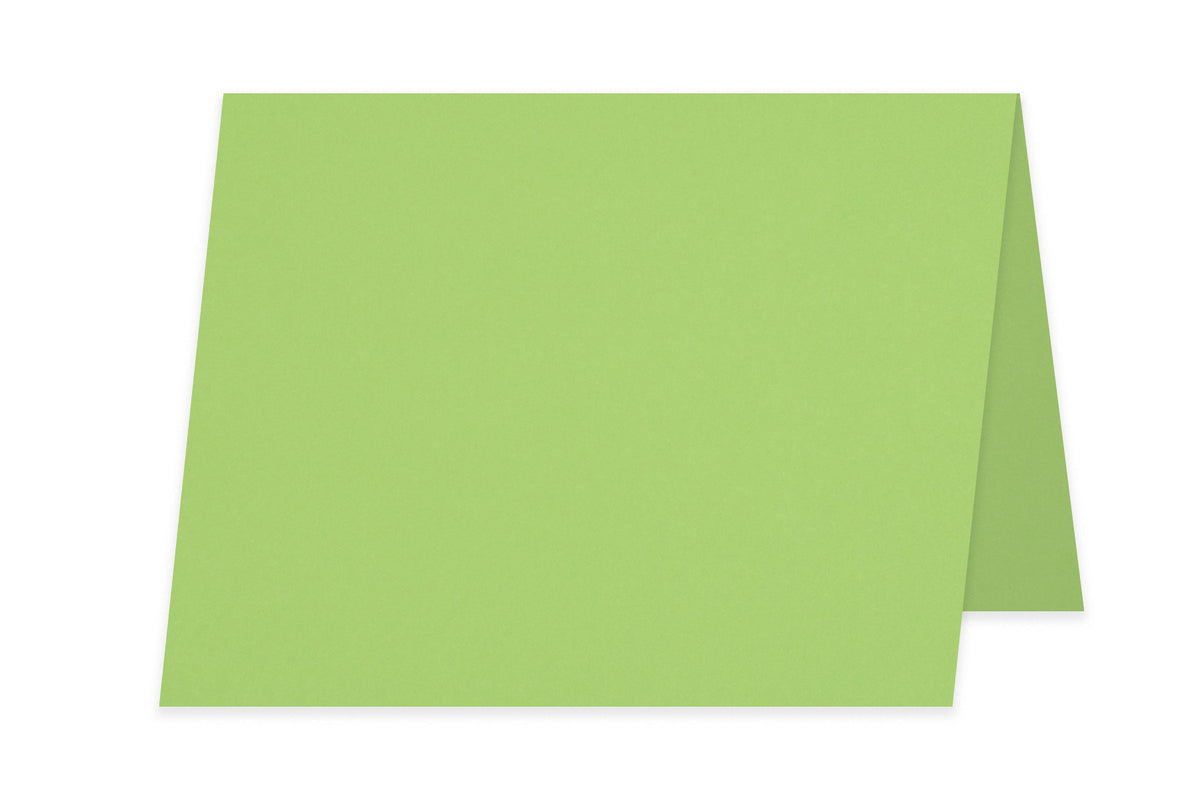 Lime 5x7 Folded Discount Card Stock for DIY Cards