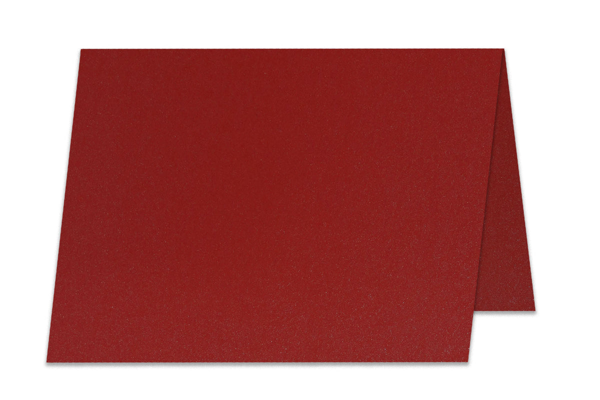 Metallic A9 Folded Maroon Discount Card Stock