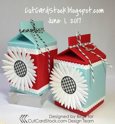 Pop Tone SWEET TOOTH White Card Stock - CutCardStock