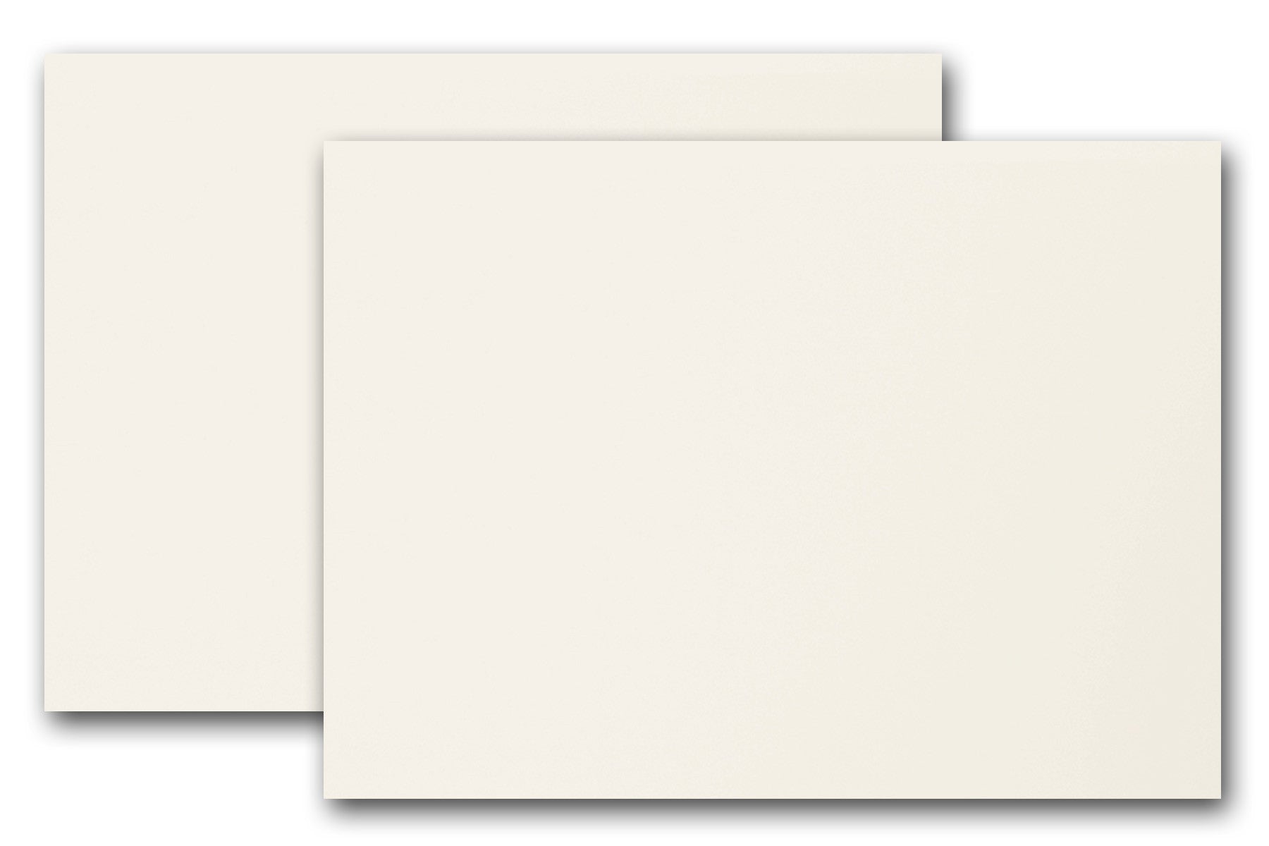 BULK Blank Cougar WHITE A9 Folded Discount Card Stock