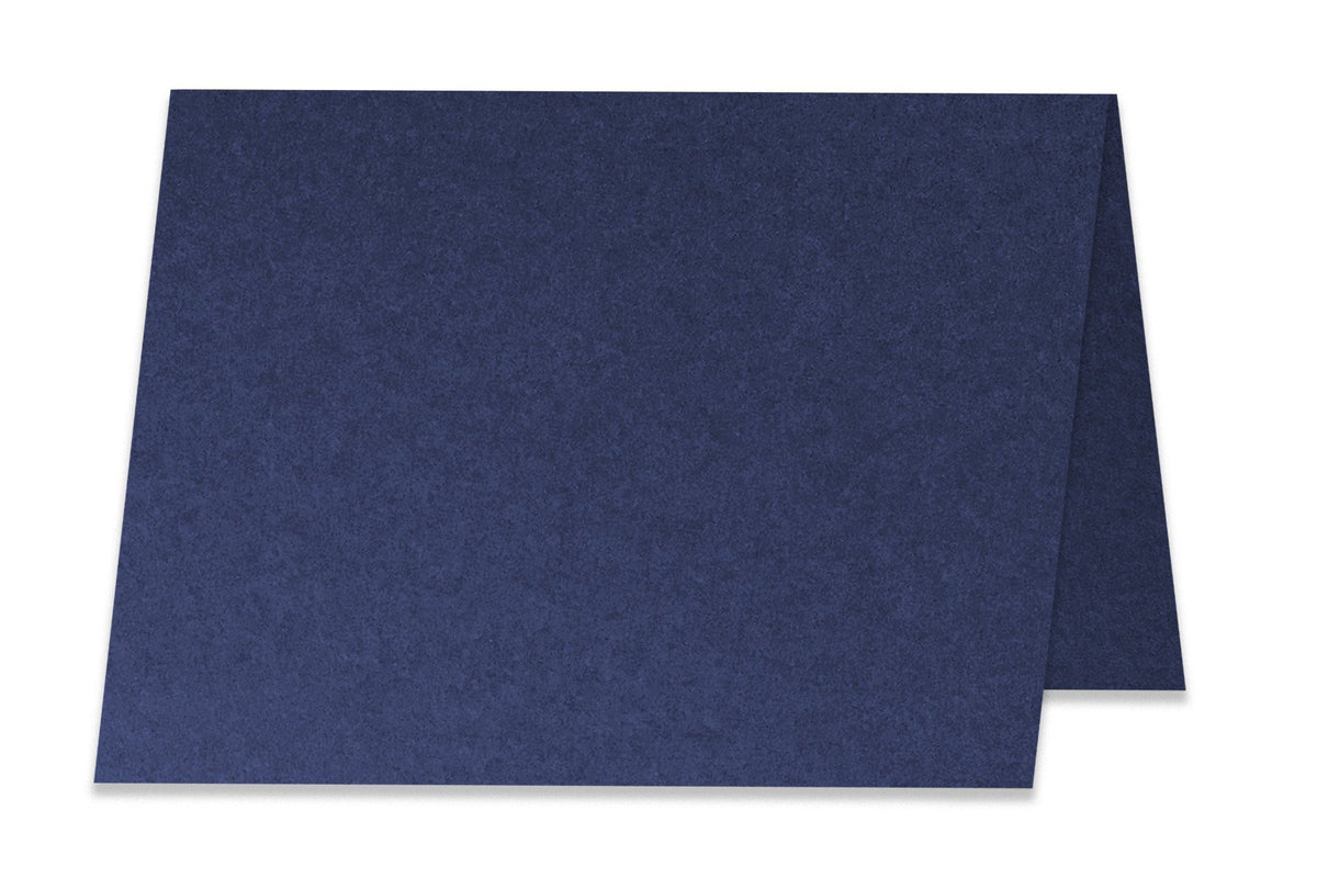 Blank 4x6 Folded Navy Discount Card Stock 