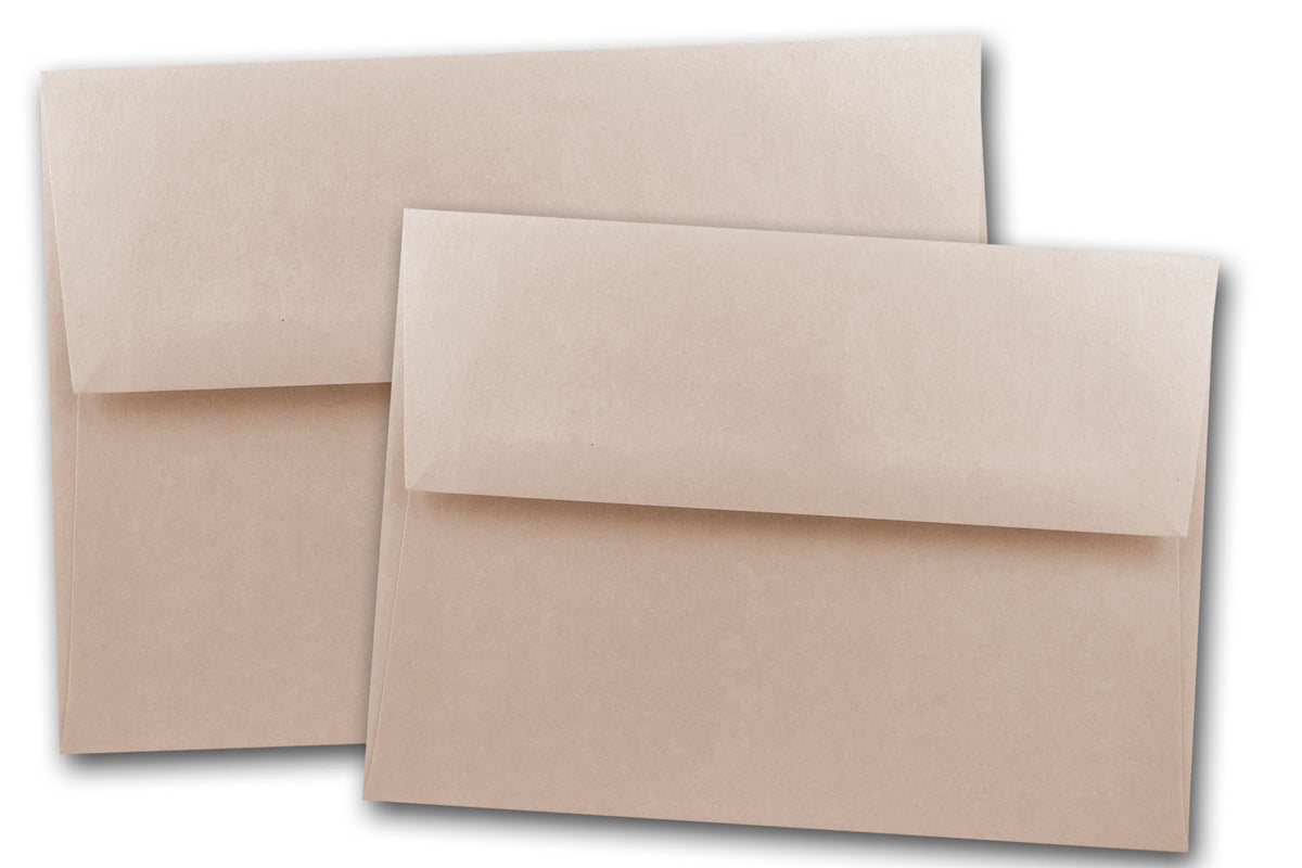 Shimmery Curious Metallic Nude RSVP A1  Envelopes 