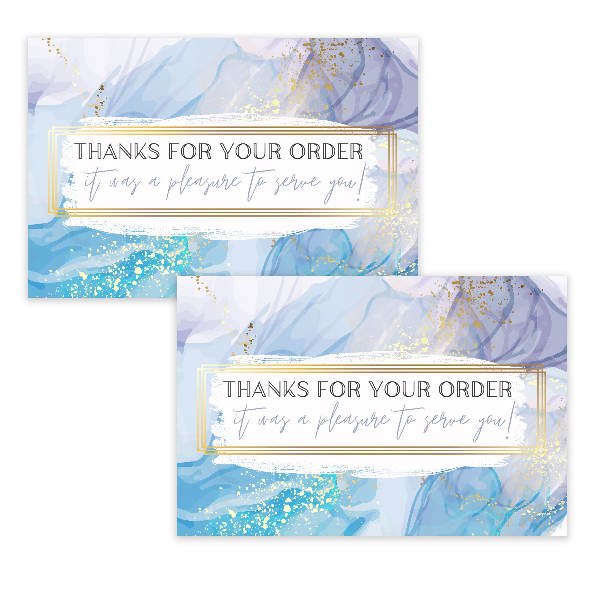 Kraft Business card size thank you cards for your small business -  CutCardStock