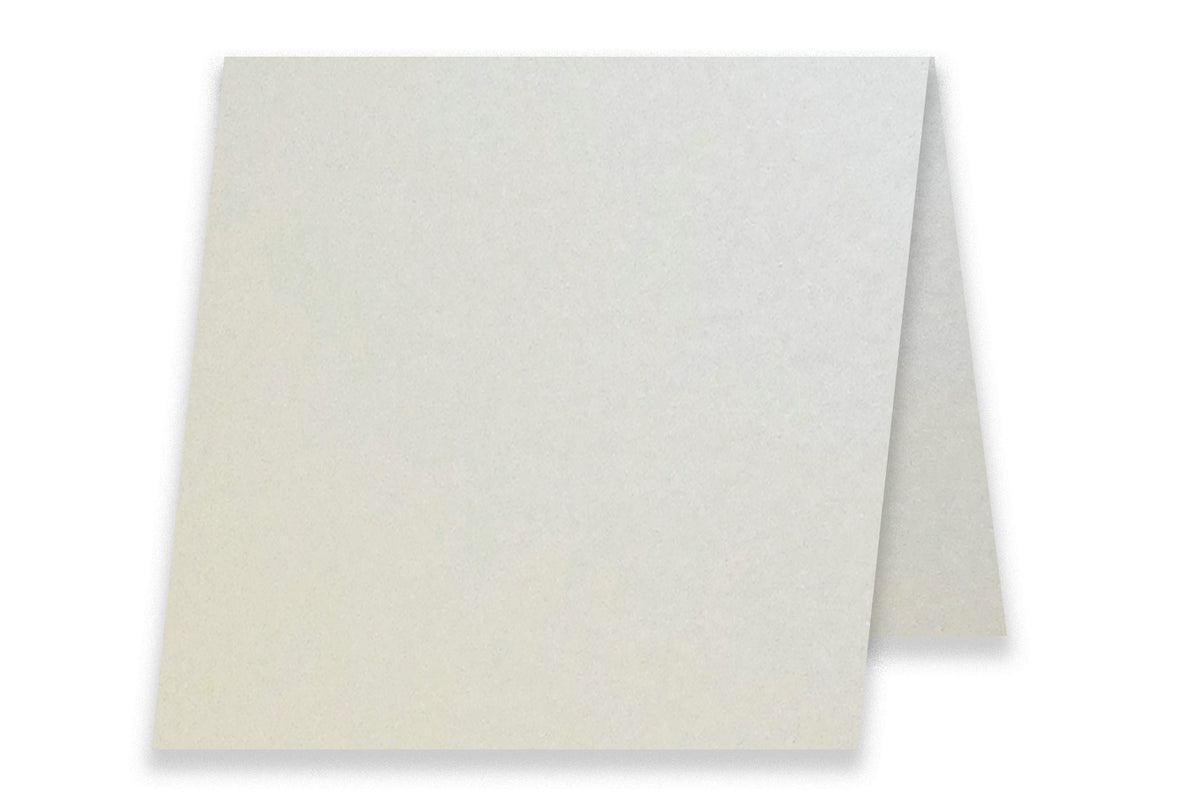 Stardream Metallic Ivory 3x3 Blank Folded mini cards