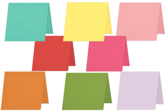 Pop-Tone 3x3 Folded Discount Card Stock - Blank Mini Folded Cards