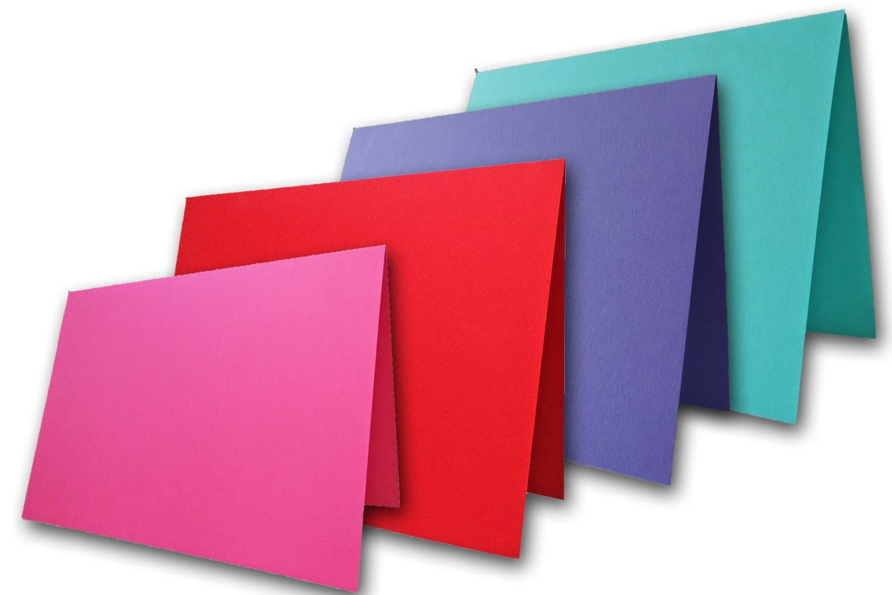 Colorful 5x7 Blank Folded Cards for creating DIY A7 greeting cards -  CutCardStock
