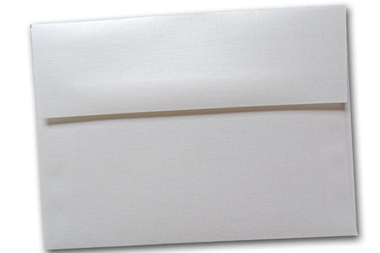 Classic Linen WHITE PEARL A7 envelopes